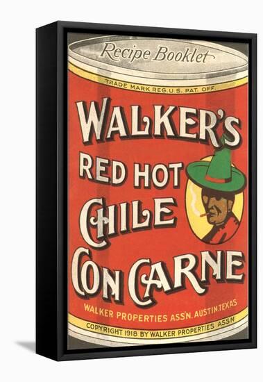 Can of Walker's Chile con Carne-null-Framed Stretched Canvas