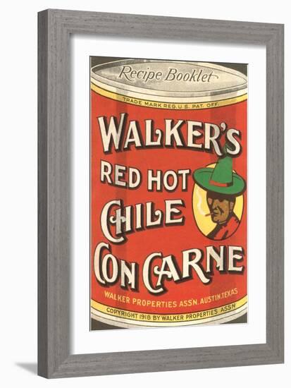 Can of Walker's Chile con Carne-null-Framed Art Print