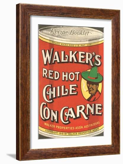 Can of Walker's Chile con Carne-null-Framed Art Print