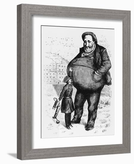 Can the Law Reach Him? The Dwarf and the Thief-Thomas Nast-Framed Giclee Print