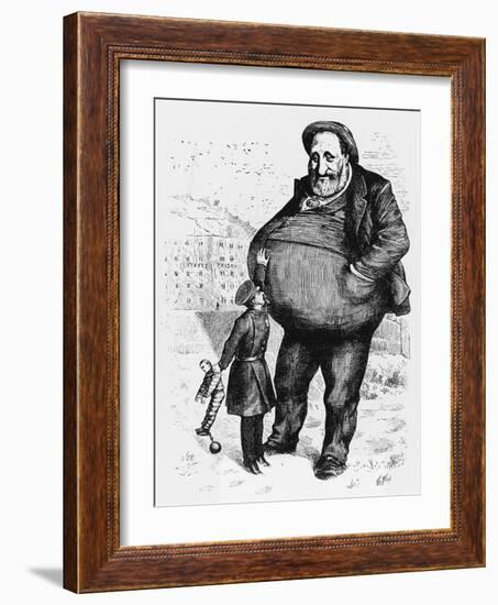 Can the Law Reach Him? The Dwarf and the Thief-Thomas Nast-Framed Giclee Print