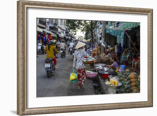 Can Tho Market, Mekong Delta, Vietnam, Indochina, Southeast Asia, Asia-Yadid Levy-Framed Photographic Print