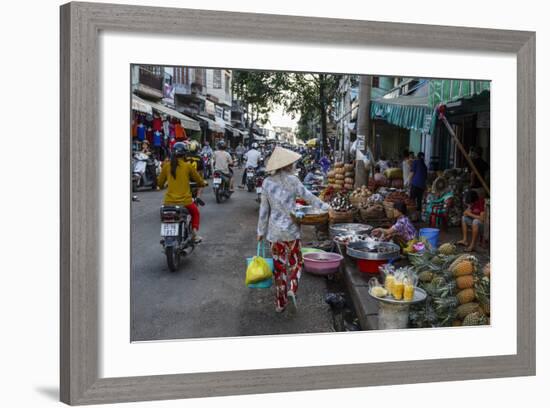 Can Tho Market, Mekong Delta, Vietnam, Indochina, Southeast Asia, Asia-Yadid Levy-Framed Photographic Print