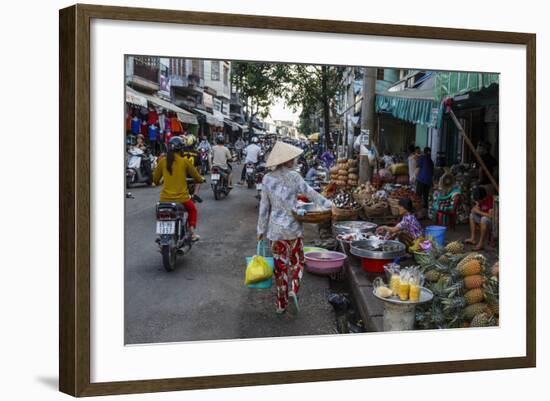 Can Tho Market, Mekong Delta, Vietnam, Indochina, Southeast Asia, Asia-Yadid Levy-Framed Photographic Print