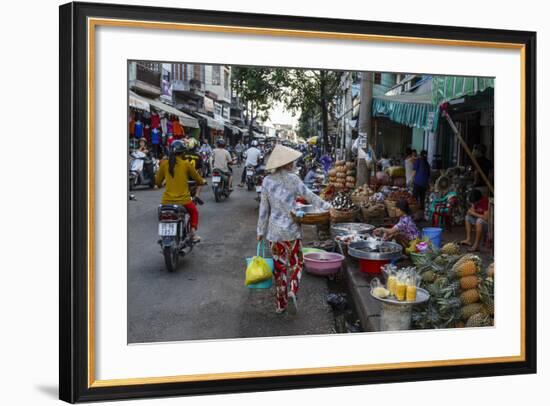 Can Tho Market, Mekong Delta, Vietnam, Indochina, Southeast Asia, Asia-Yadid Levy-Framed Photographic Print