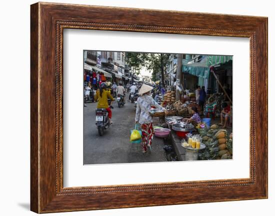 Can Tho Market, Mekong Delta, Vietnam, Indochina, Southeast Asia, Asia-Yadid Levy-Framed Photographic Print