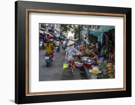 Can Tho Market, Mekong Delta, Vietnam, Indochina, Southeast Asia, Asia-Yadid Levy-Framed Photographic Print