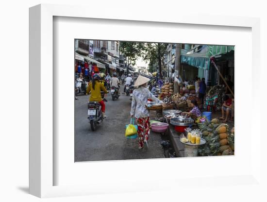 Can Tho Market, Mekong Delta, Vietnam, Indochina, Southeast Asia, Asia-Yadid Levy-Framed Photographic Print