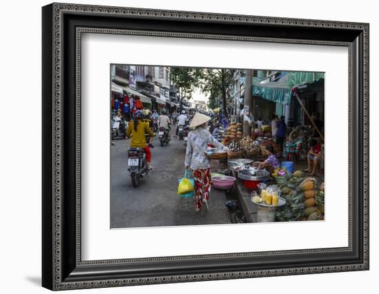 Can Tho Market, Mekong Delta, Vietnam, Indochina, Southeast Asia, Asia-Yadid Levy-Framed Premium Photographic Print