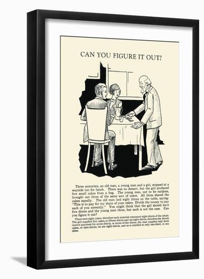 Can You Figure it Out-null-Framed Art Print