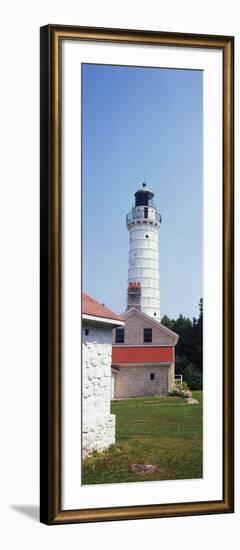 Cana Island Lighthouse, Baileys Harbor, Lake Michigan, Door County, Wisconsin, USA-null-Framed Photographic Print