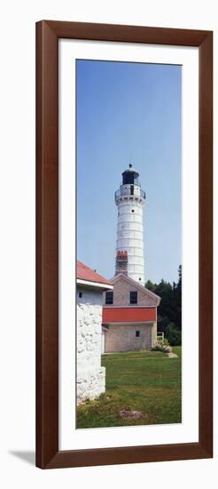 Cana Island Lighthouse, Baileys Harbor, Lake Michigan, Door County, Wisconsin, USA-null-Framed Photographic Print