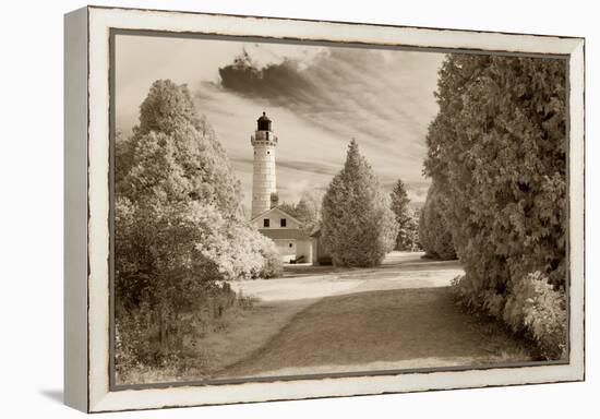 Cana Island Lighthouse, Door County, Wisconsin '12-Monte Nagler-Framed Premier Image Canvas