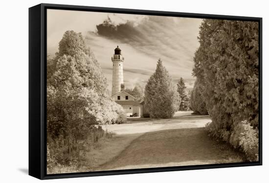 Cana Island Lighthouse, Door County, Wisconsin '12-Monte Nagler-Framed Stretched Canvas