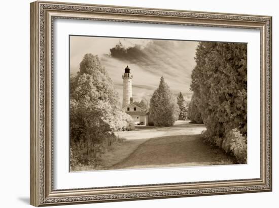 Cana Island Lighthouse, Door County, Wisconsin '12-Monte Nagler-Framed Photographic Print