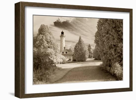 Cana Island Lighthouse, Door County, Wisconsin '12-Monte Nagler-Framed Photographic Print