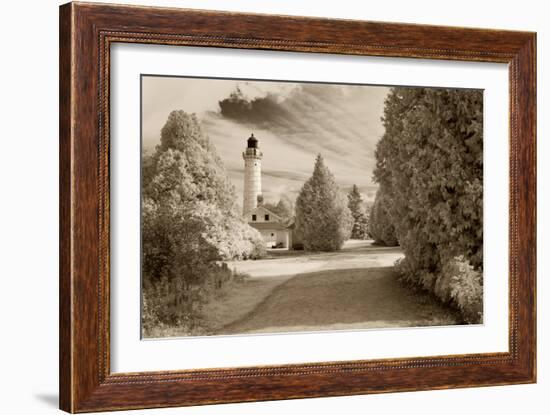 Cana Island Lighthouse, Door County, Wisconsin '12-Monte Nagler-Framed Photographic Print