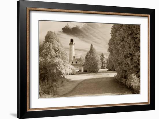 Cana Island Lighthouse, Door County, Wisconsin '12-Monte Nagler-Framed Photographic Print