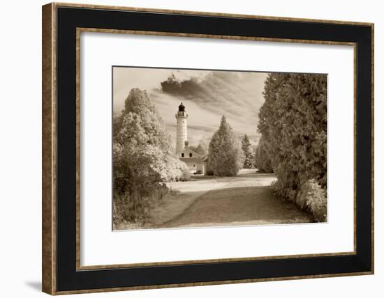 Cana Island Lighthouse, Door County, Wisconsin '12-Monte Nagler-Framed Photographic Print