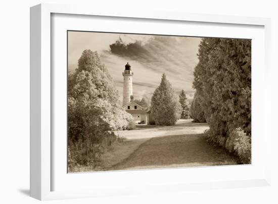 Cana Island Lighthouse, Door County, Wisconsin '12-Monte Nagler-Framed Photographic Print