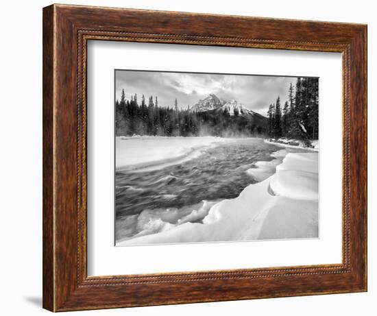 Canada, Alberta, Banff National Park. Dawn at the Bow River and Morant's Curve-Ann Collins-Framed Photographic Print