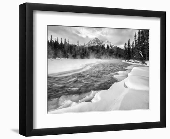 Canada, Alberta, Banff National Park. Dawn at the Bow River and Morant's Curve-Ann Collins-Framed Photographic Print