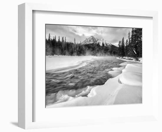 Canada, Alberta, Banff National Park. Dawn at the Bow River and Morant's Curve-Ann Collins-Framed Photographic Print