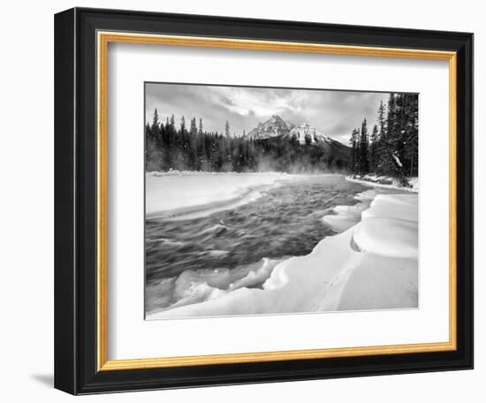 Canada, Alberta, Banff National Park. Dawn at the Bow River and Morant's Curve-Ann Collins-Framed Photographic Print