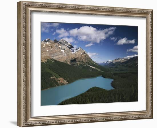 Canada, Alberta, Banff National Park, Mountains and Peyto Lake-Christopher Talbot Frank-Framed Photographic Print