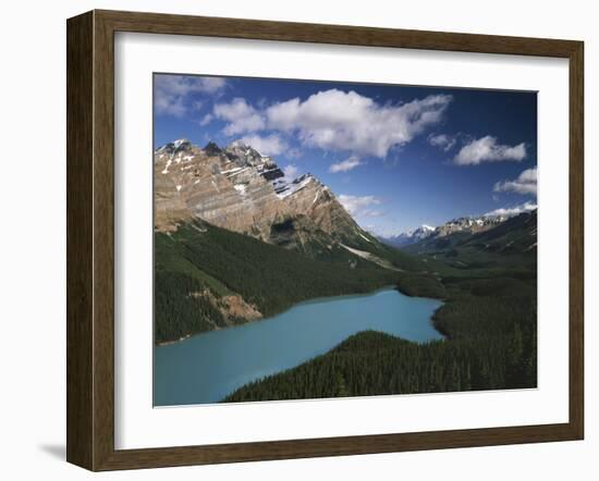 Canada, Alberta, Banff National Park, Mountains and Peyto Lake-Christopher Talbot Frank-Framed Photographic Print