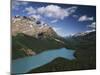 Canada, Alberta, Banff National Park, Mountains and Peyto Lake-Christopher Talbot Frank-Mounted Photographic Print