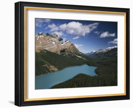 Canada, Alberta, Banff National Park, Mountains and Peyto Lake-Christopher Talbot Frank-Framed Photographic Print