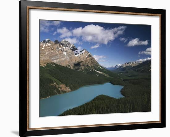 Canada, Alberta, Banff National Park, Mountains and Peyto Lake-Christopher Talbot Frank-Framed Photographic Print