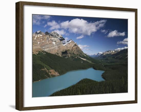 Canada, Alberta, Banff National Park, Mountains and Peyto Lake-Christopher Talbot Frank-Framed Photographic Print