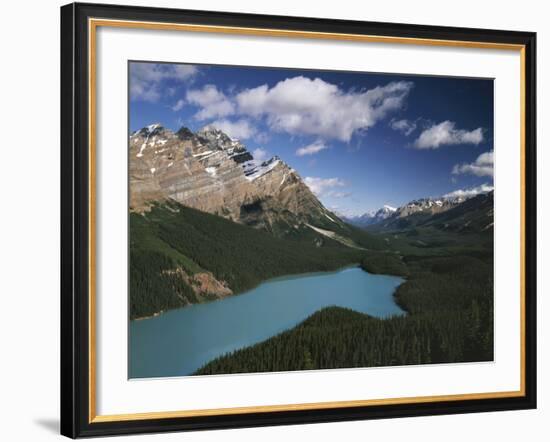 Canada, Alberta, Banff National Park, Mountains and Peyto Lake-Christopher Talbot Frank-Framed Photographic Print