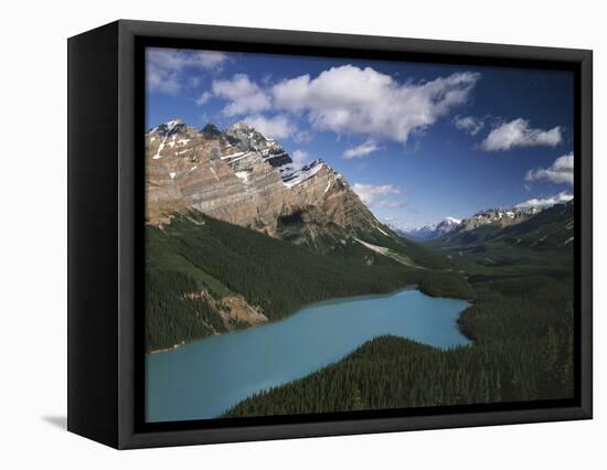 Canada, Alberta, Banff National Park, Mountains and Peyto Lake-Christopher Talbot Frank-Framed Premier Image Canvas