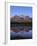 Canada, Alberta, Banff National Park, Sunrise Light on the Bow Range Reflects in Herbert Lake-John Barger-Framed Photographic Print