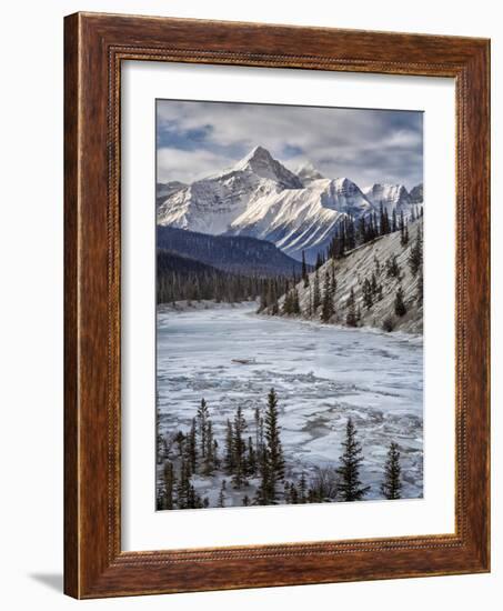 Canada, Alberta, Banff National Park. Survey Peak and North Saskatchewan River-Ann Collins-Framed Photographic Print