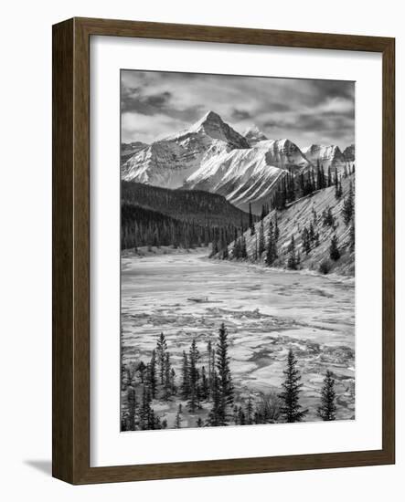 Canada, Alberta, Banff National Park. Survey Peak and North Saskatchewan River-Ann Collins-Framed Photographic Print