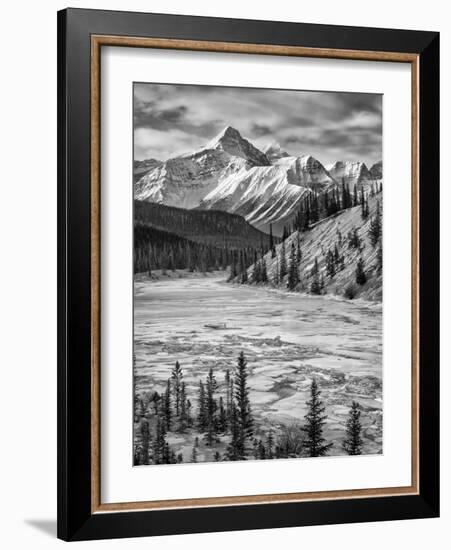 Canada, Alberta, Banff National Park. Survey Peak and North Saskatchewan River-Ann Collins-Framed Photographic Print