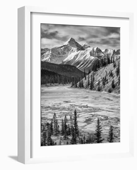 Canada, Alberta, Banff National Park. Survey Peak and North Saskatchewan River-Ann Collins-Framed Photographic Print