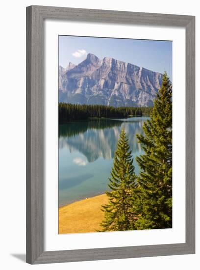 Canada, Alberta, Banff National Park, Two Jack Lake and Mount Rundle-Jamie & Judy Wild-Framed Photographic Print