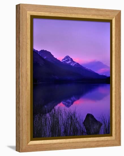 Canada, Alberta, Banff. Sunset along Icefields Parkway-Charles R. Needle-Framed Premier Image Canvas