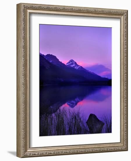 Canada, Alberta, Banff. Sunset along Icefields Parkway-Charles R. Needle-Framed Photographic Print