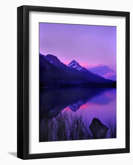 Canada, Alberta, Banff. Sunset along Icefields Parkway-Charles R. Needle-Framed Photographic Print