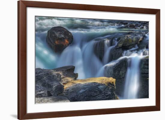 Canada, Alberta, Jasper National Park. Close-up of Sunwapta Falls.-Jaynes Gallery-Framed Photographic Print