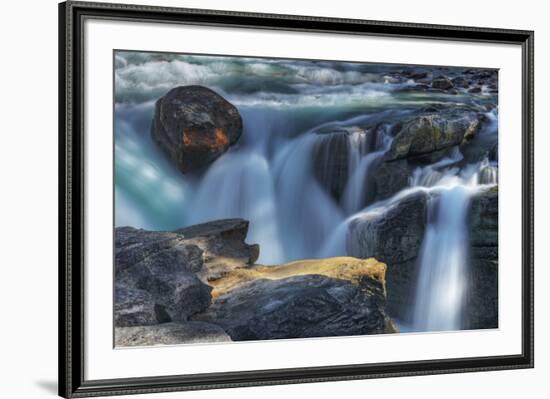 Canada, Alberta, Jasper National Park. Close-up of Sunwapta Falls.-Jaynes Gallery-Framed Photographic Print