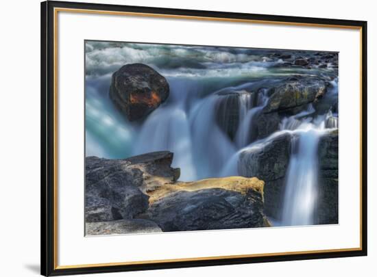 Canada, Alberta, Jasper National Park. Close-up of Sunwapta Falls.-Jaynes Gallery-Framed Photographic Print