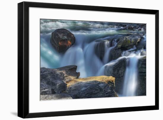 Canada, Alberta, Jasper National Park. Close-up of Sunwapta Falls.-Jaynes Gallery-Framed Photographic Print
