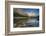 Canada, Alberta, Jasper National Park. Colin Range reflection in Medicine Lake at sunset.-Jaynes Gallery-Framed Photographic Print